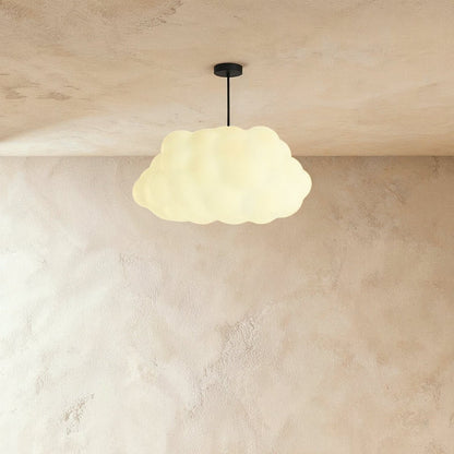 Contemporary Cotton Pendant Light Cloud Shape View 13
