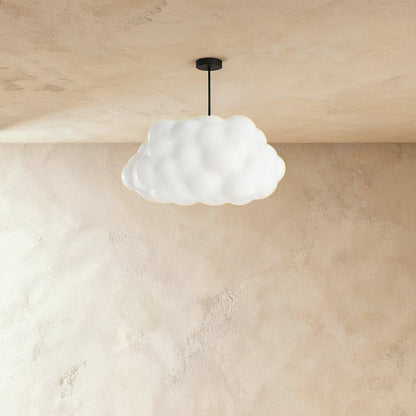 Contemporary Cotton Pendant Light Cloud Shape View 14