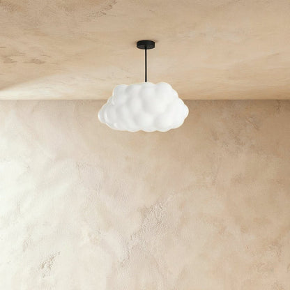 Contemporary Cotton Pendant Light Cloud Shape View 16