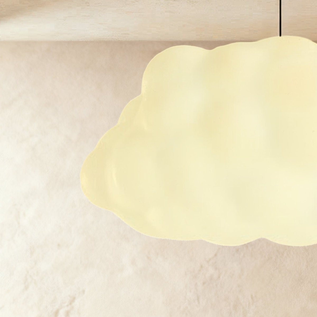 Contemporary Cotton Pendant Light Cloud Shape View 17