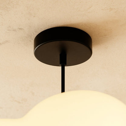 Contemporary Cotton Pendant Light Cloud Shape View 19
