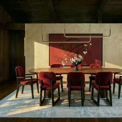 Contemporary LED Chandelier Linear U-Shape View 13