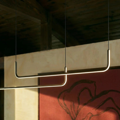 Contemporary LED Chandelier Linear U-Shape View 14