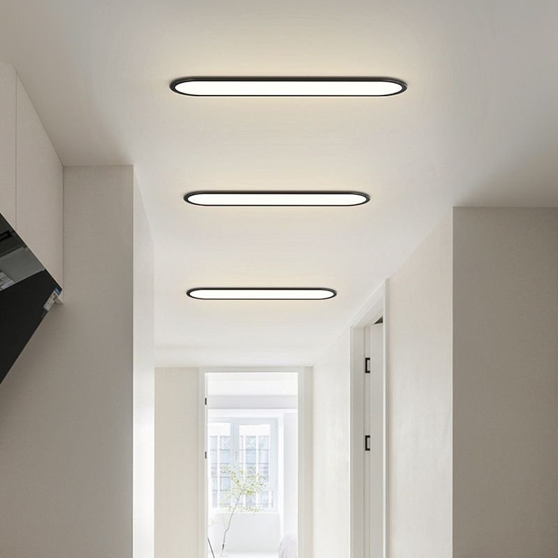 Contemporary LED Flush Mount Ceiling Light Oval Alternate