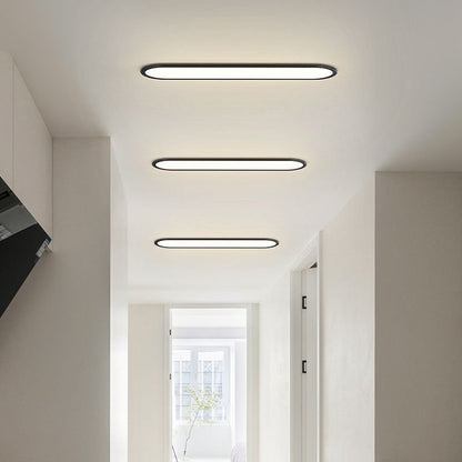 Contemporary LED Flush Mount Ceiling Light Oval Alternate