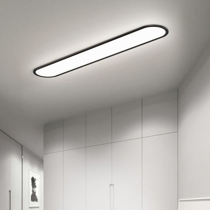 Contemporary LED Flush Mount Ceiling Light Oval Detail