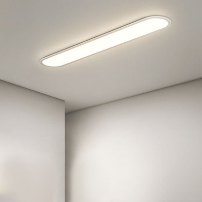 Contemporary LED Flush Mount Ceiling Light Oval Front