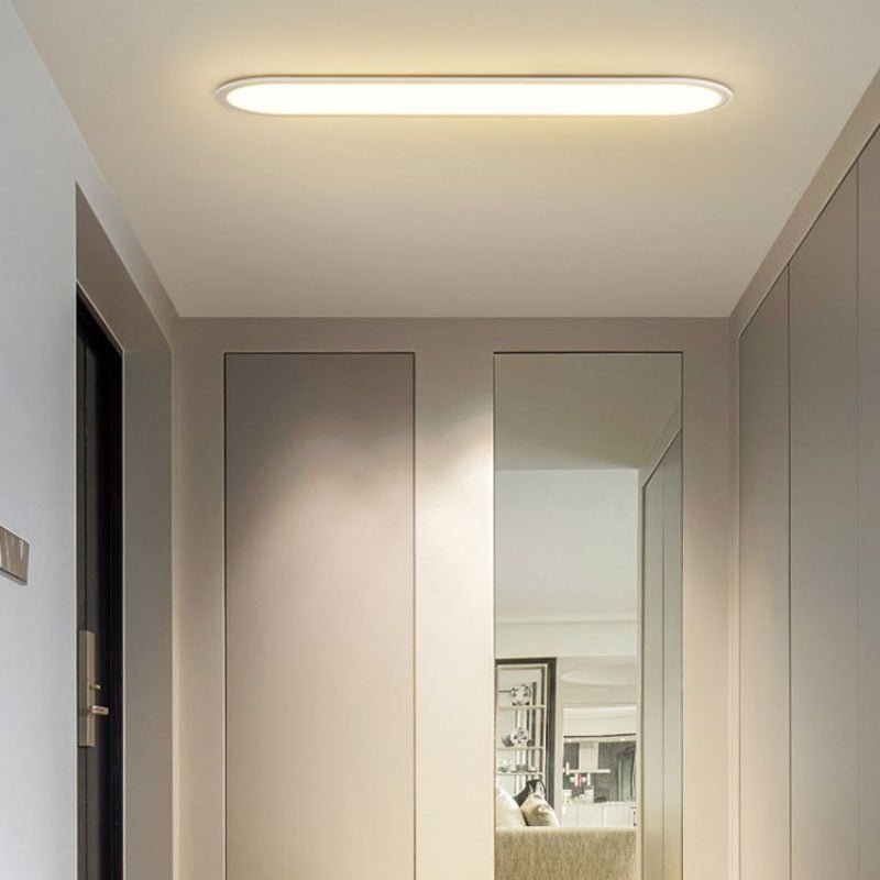 Contemporary LED Flush Mount Ceiling Light Oval Full