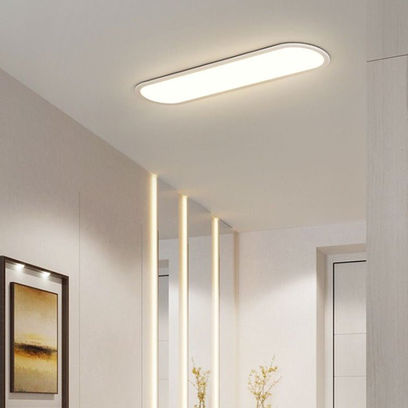 Contemporary LED Flush Mount Ceiling Light Oval Lifestyle