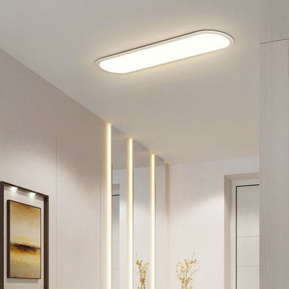 Contemporary LED Flush Mount Ceiling Light Oval Lifestyle