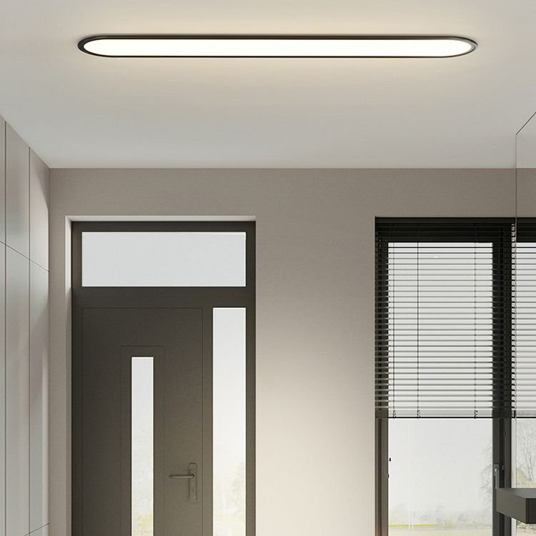 Contemporary LED Flush Mount Ceiling Light Oval View 11