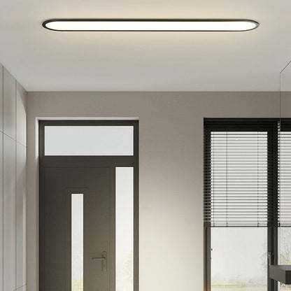 Contemporary LED Flush Mount Ceiling Light Oval View 11