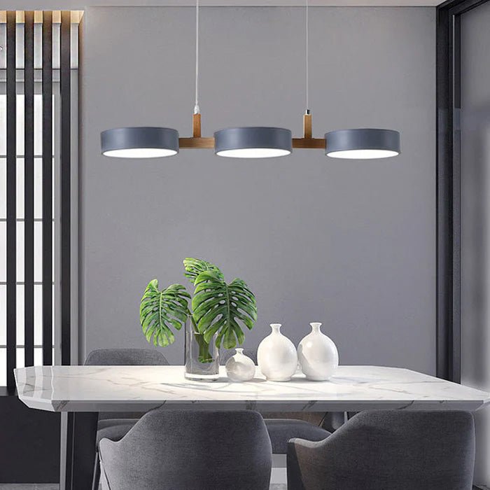 Contemporary Metal Cylinder Multi Light Nordic Pendant Light View 11