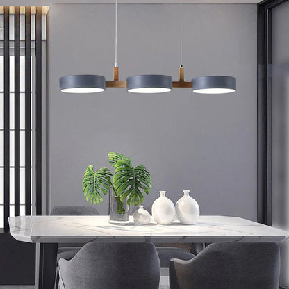 Contemporary Metal Cylinder Multi Light Nordic Pendant Light View 11