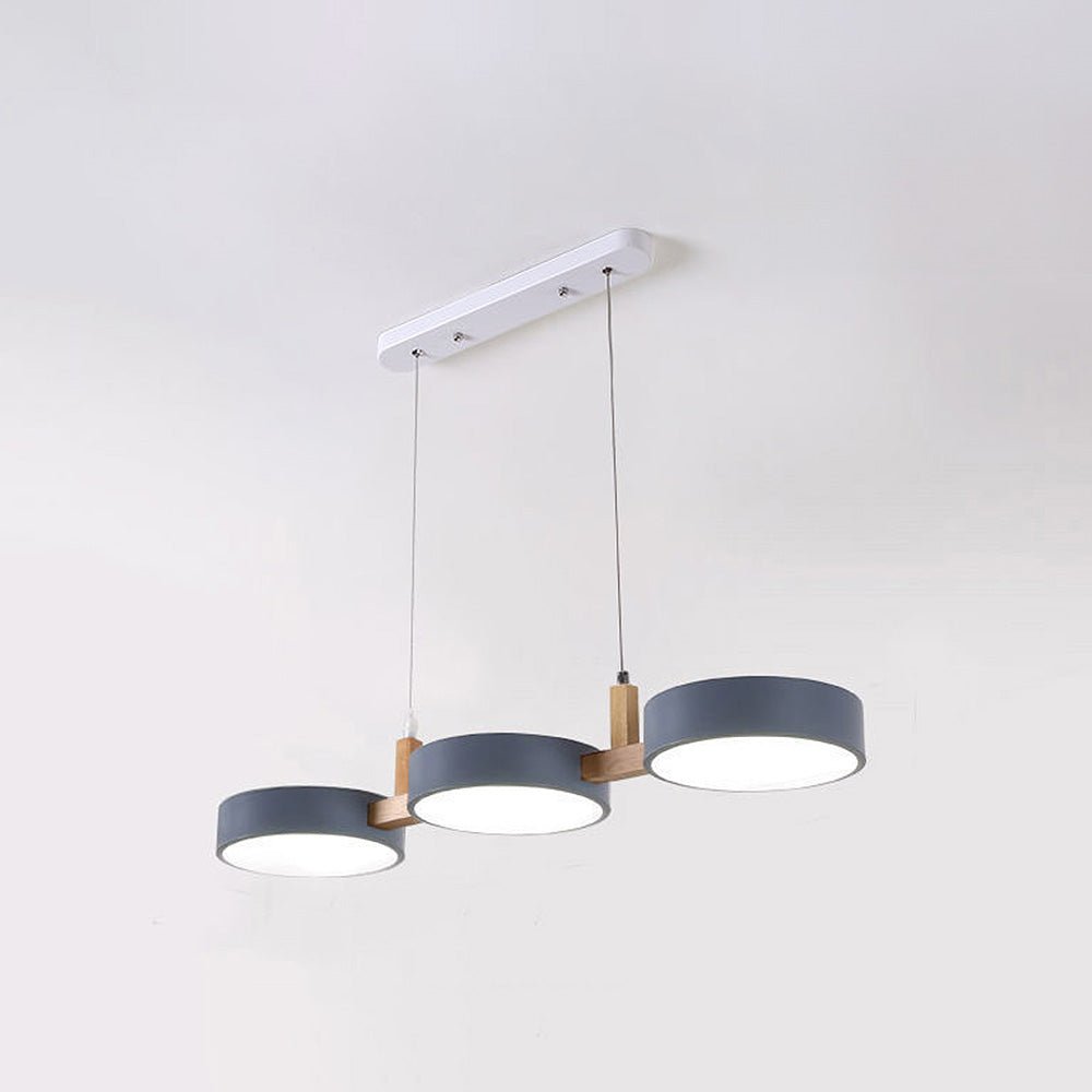 Contemporary Metal Cylinder Multi Light Nordic Pendant Light View 12