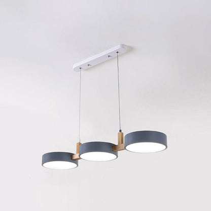 Contemporary Metal Cylinder Multi Light Nordic Pendant Light View 12