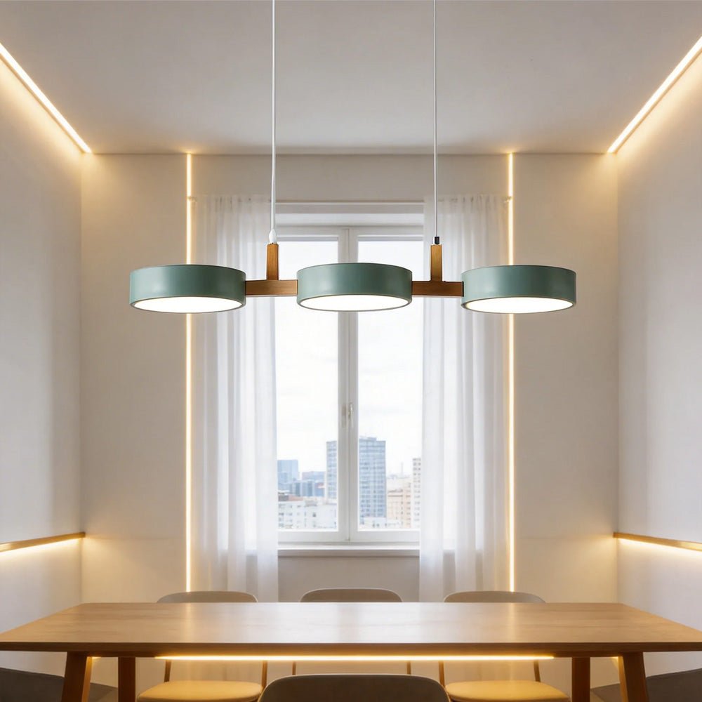 Contemporary Metal Cylinder Multi Light Nordic Pendant Light View 14