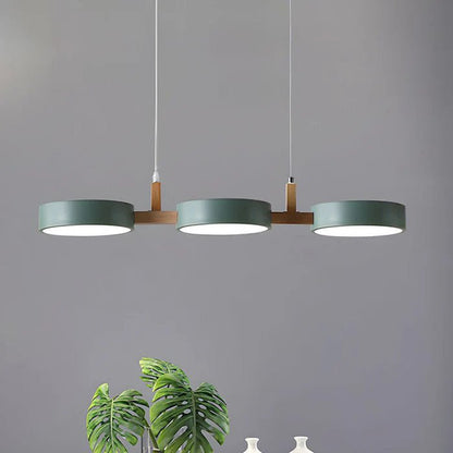 Contemporary Metal Cylinder Multi Light Nordic Pendant Light View 17