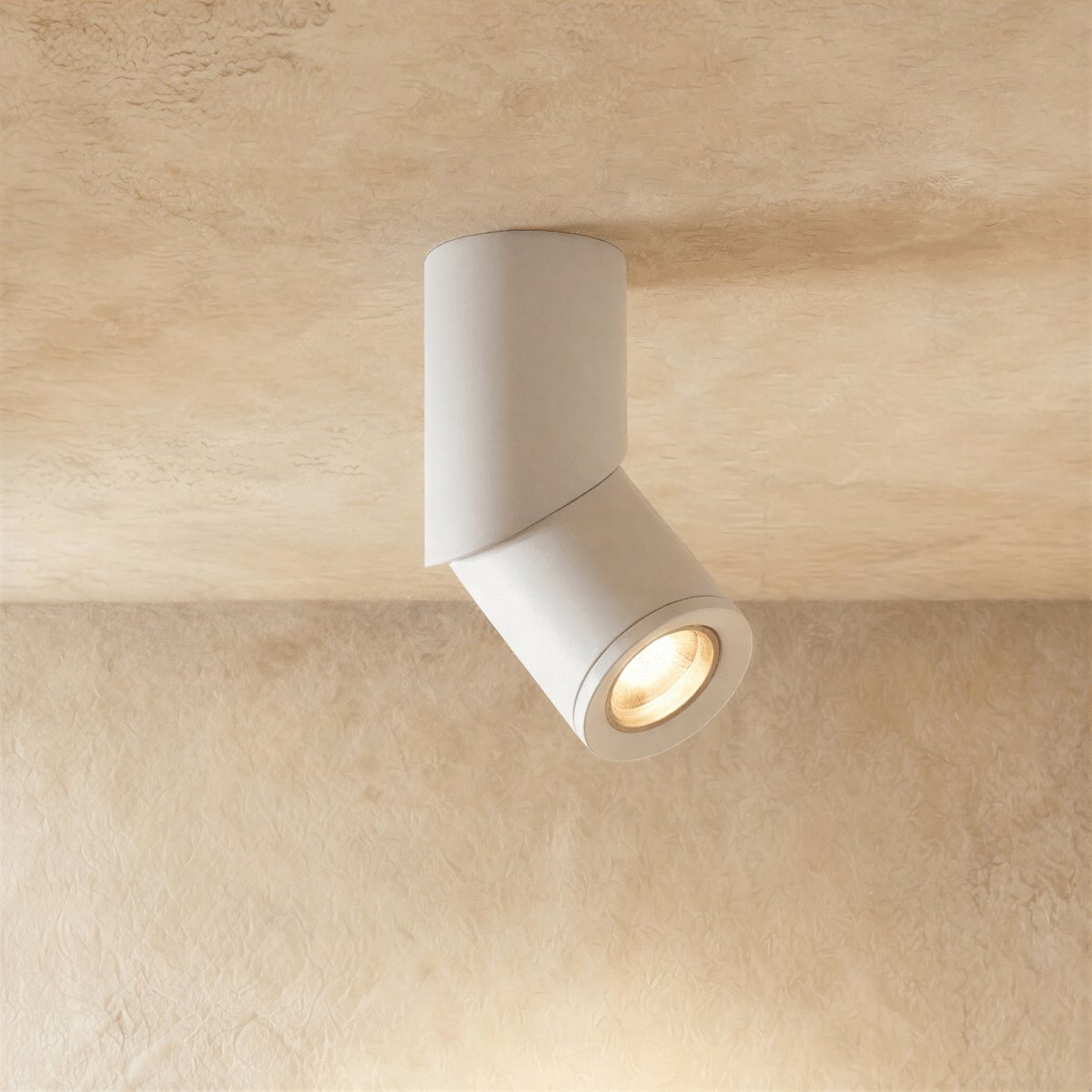 Contemporary Metal Downlight Tilting Cylinder Head Detail