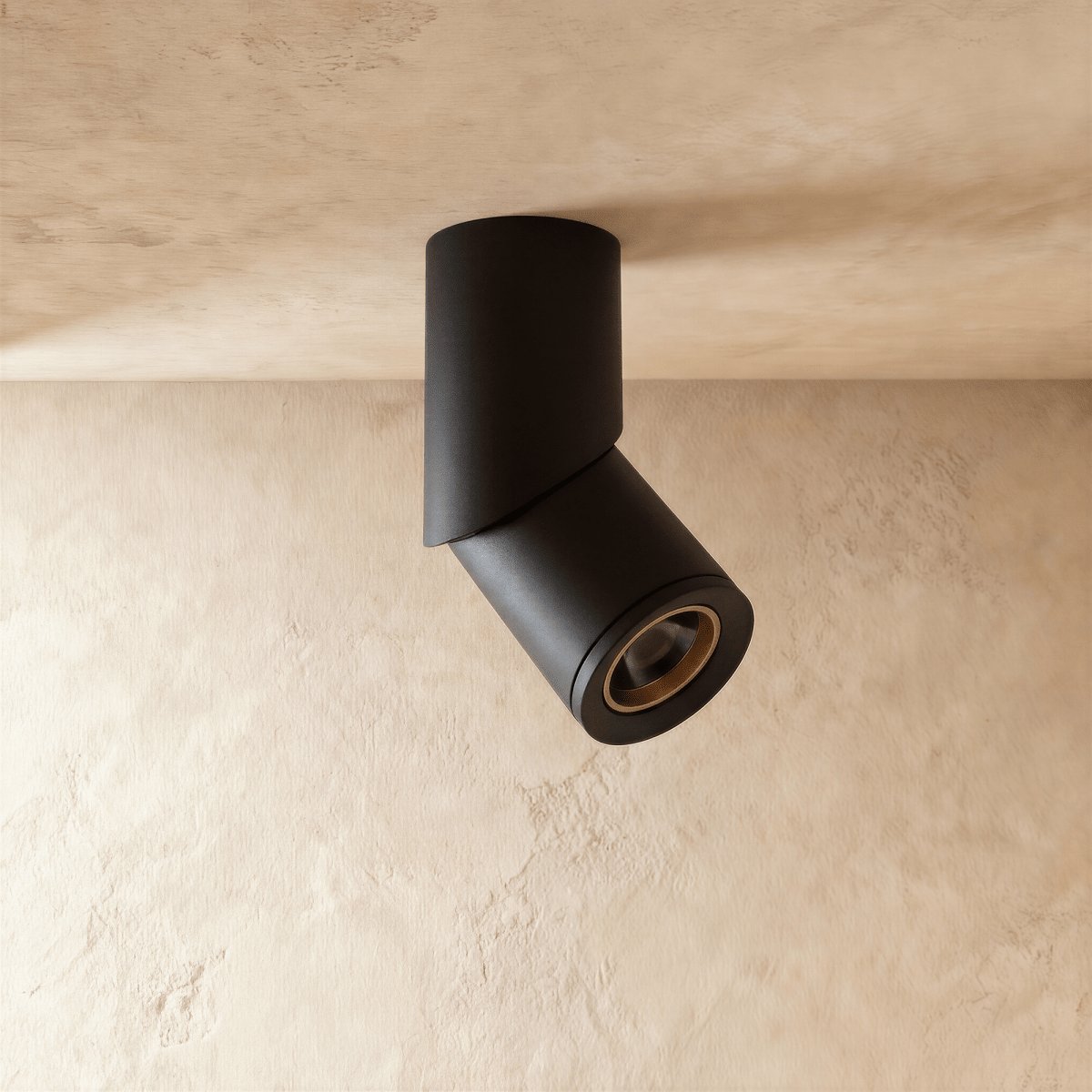 Contemporary Metal Downlight Tilting Cylinder Head Front