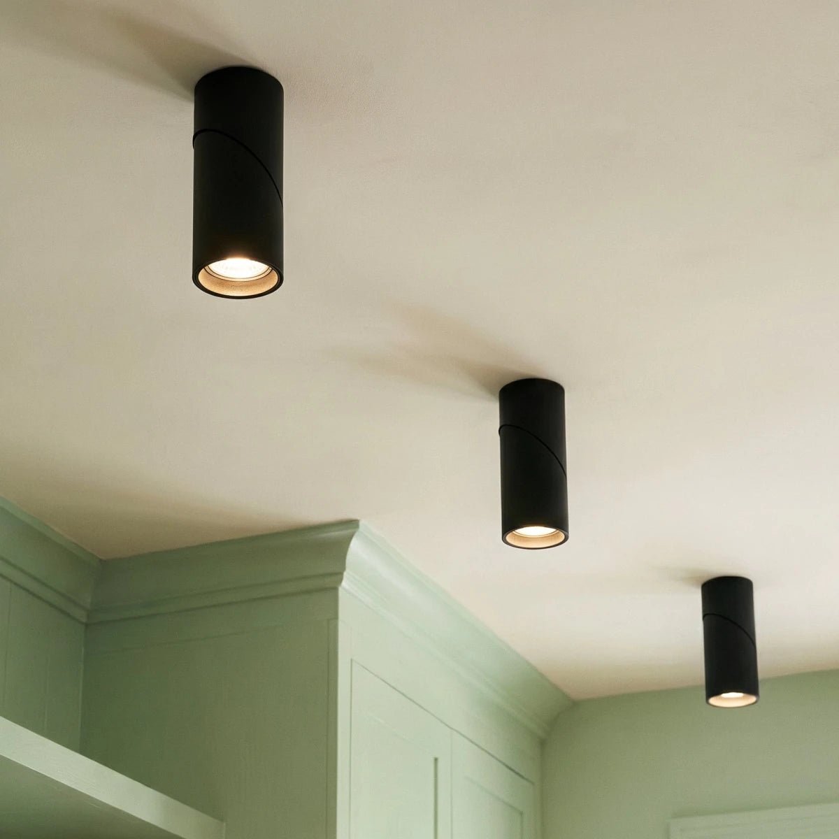 Contemporary Metal Downlight Tilting Cylinder Head Lifestyle