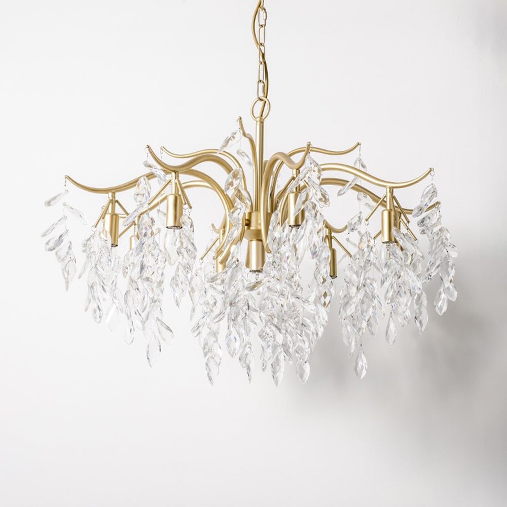 Crystal Chandelier Wisteria Upswept Branch Arms LED Alternate