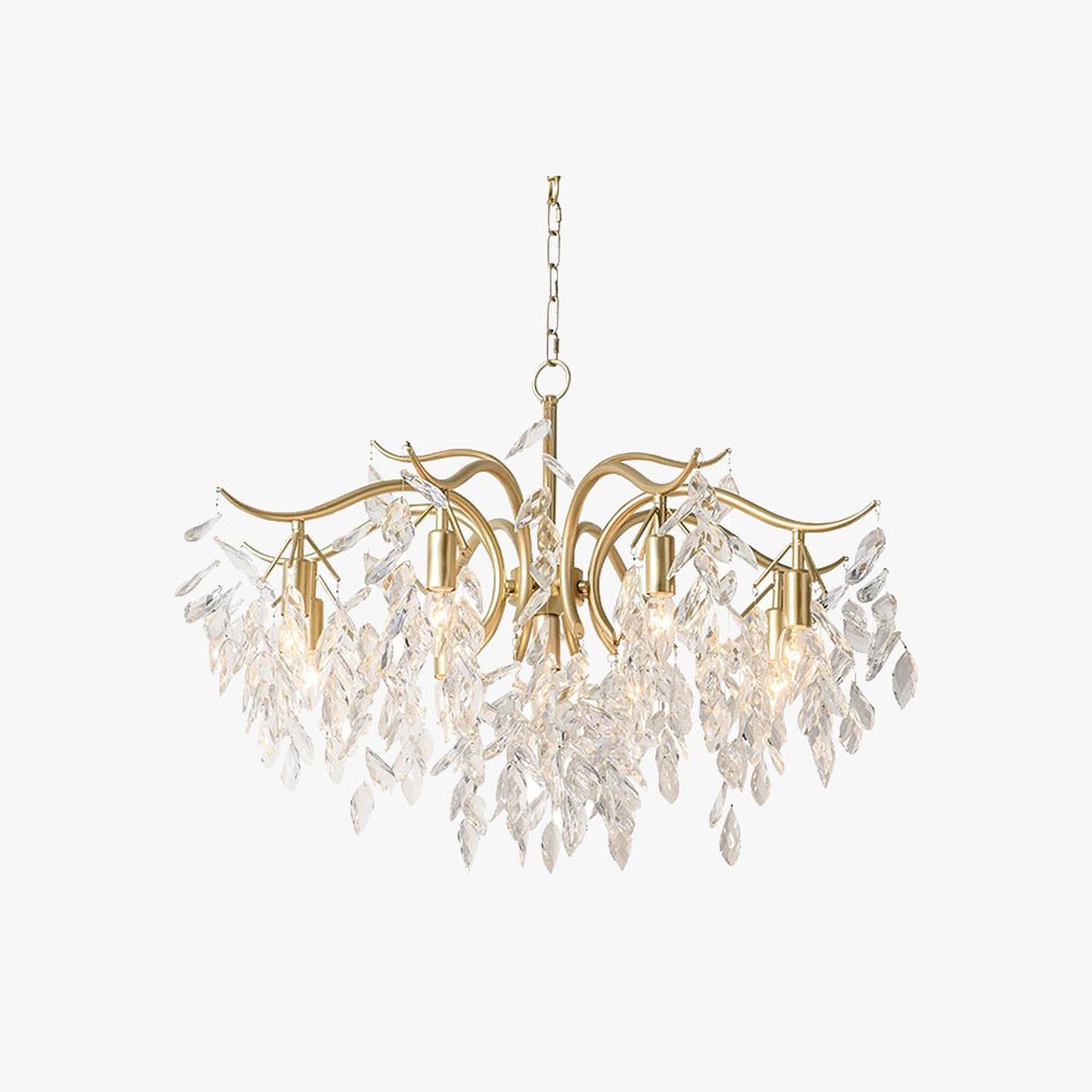Crystal Chandelier Wisteria Upswept Branch Arms LED Hero