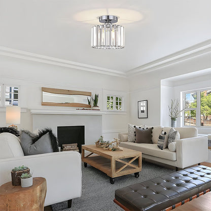 Crystal Semi Flush Mount Ceiling Lights for Living Room Alternate