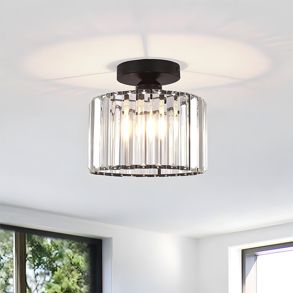 Crystal Semi Flush Mount Ceiling Lights for Living Room Hero