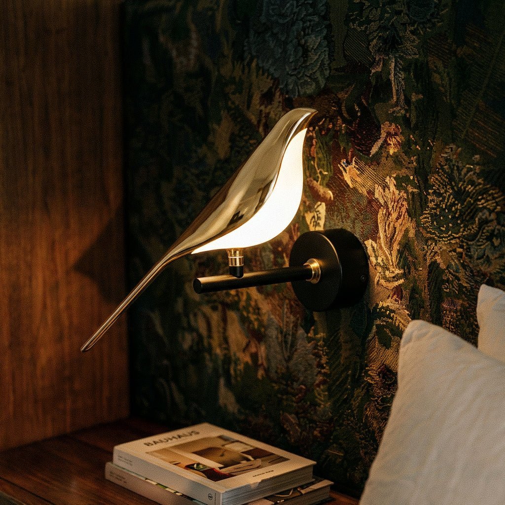 Decorative Metal Wall Lamp Bird Shade Angle