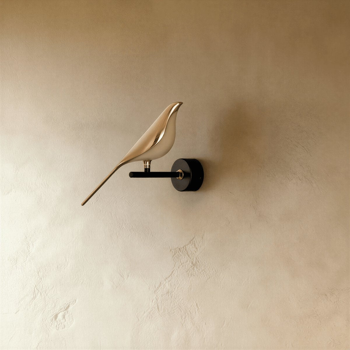 Decorative Metal Wall Lamp Bird Shade Front