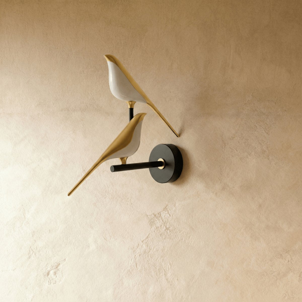 Decorative Metal Wall Lamp Bird Shade Side