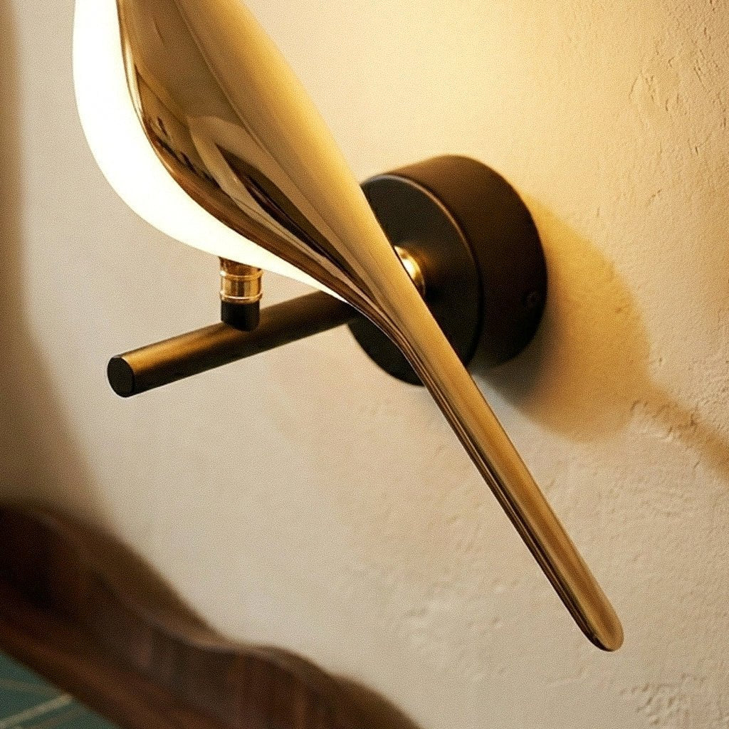 Decorative Metal Wall Lamp Bird Shade View 14