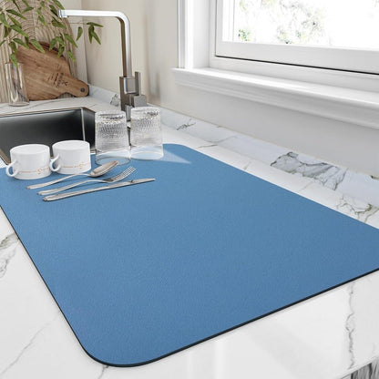 Diatomite Super Absorbent Dish Drying Mat Rounded Detail