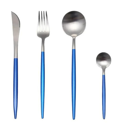 Rainbow Colour Handle Cutlery Set | Modern Dinnerware Utensils