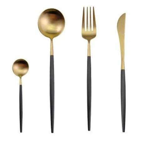Rainbow Colour Handle Cutlery Set | Modern Dinnerware Utensils