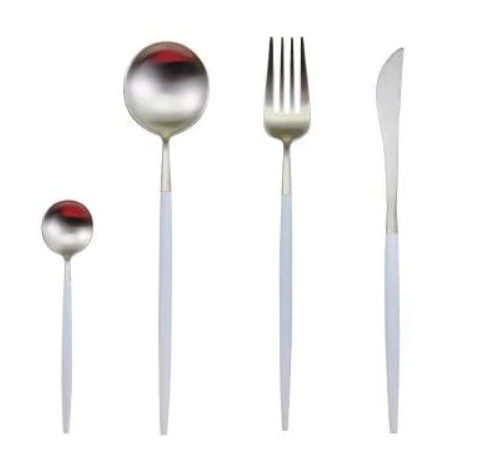 Rainbow Colour Handle Cutlery Set | Modern Dinnerware Utensils