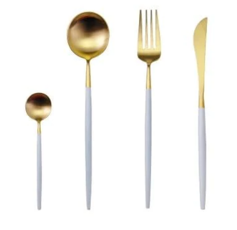 Rainbow Colour Handle Cutlery Set | Modern Dinnerware Utensils