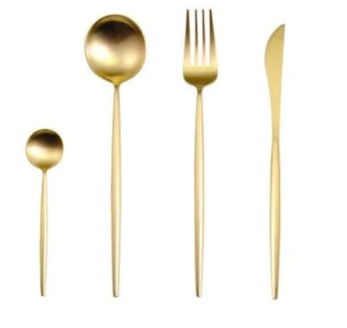 Rainbow Colour Handle Cutlery Set | Modern Dinnerware Utensils