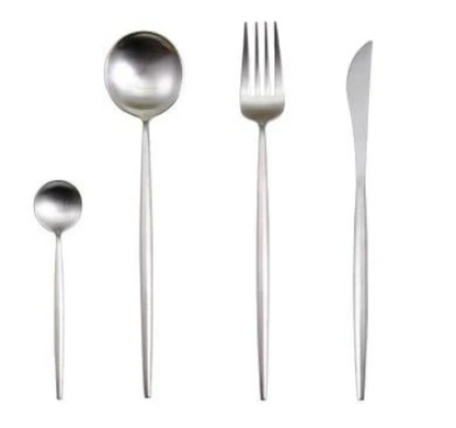 Rainbow Colour Handle Cutlery Set | Modern Dinnerware Utensils