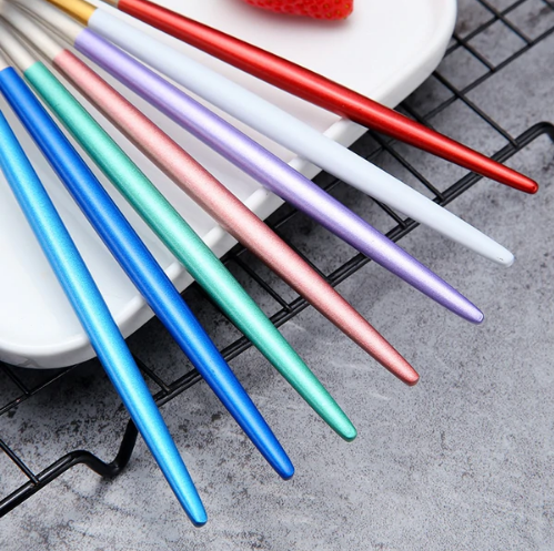 Rainbow Colour Handle Cutlery Set | Modern Dinnerware Utensils