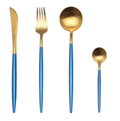 Rainbow Colour Handle Cutlery Set | Modern Dinnerware Utensils