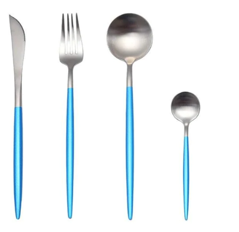 Rainbow Colour Handle Cutlery Set | Modern Dinnerware Utensils