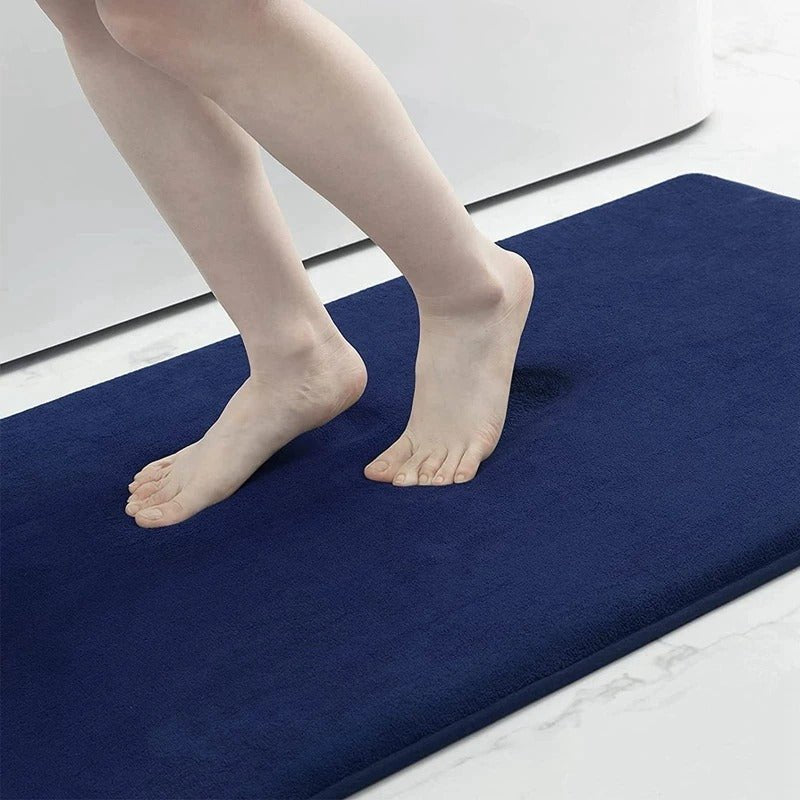Elara Haus Bath Mat - Velvet Memory Foam Non Slip Bathroom Mats View 17