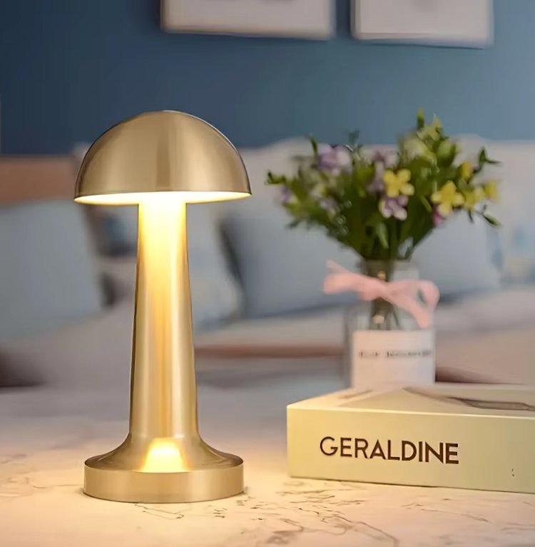 Elara Haus Minimalist Touch Dimmer Lamp - Portable Bedside Fixture Lifestyle