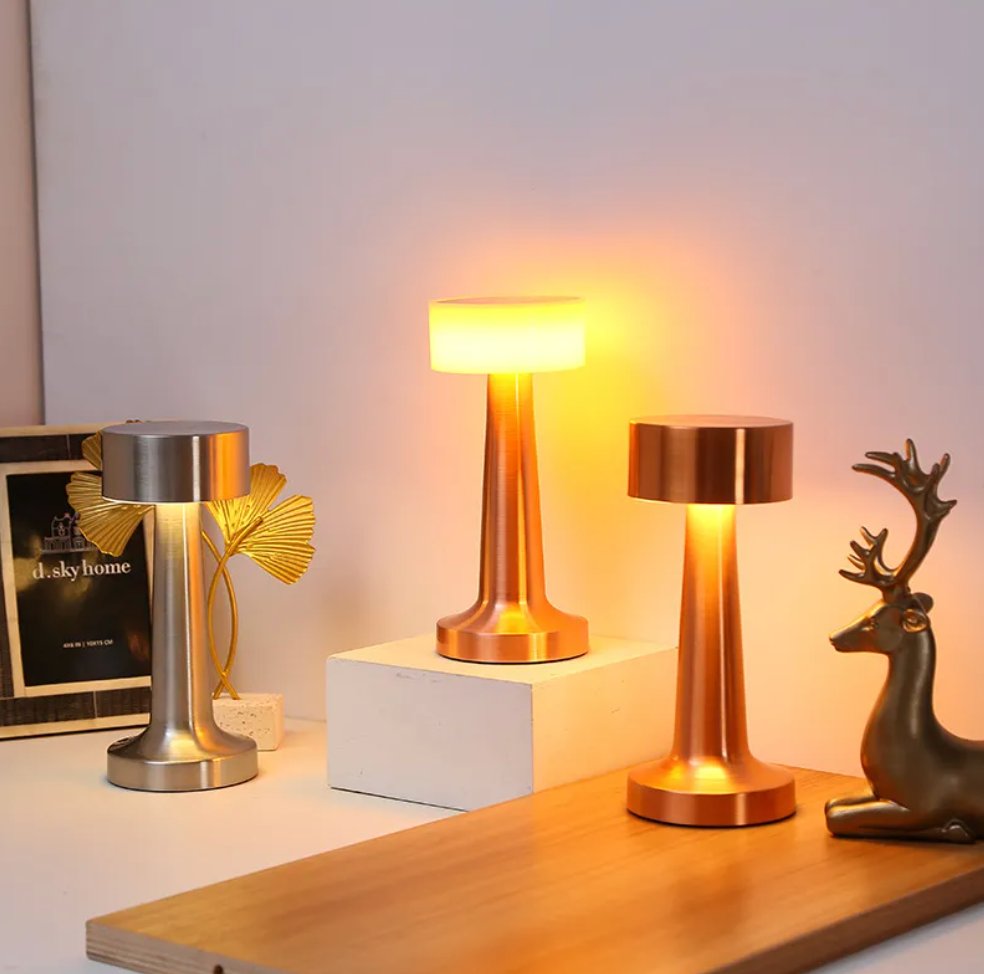 Elara Haus ModernArt Cordless Table Lamp - Dimmable LED, Touch Control & Rechargeable Detail