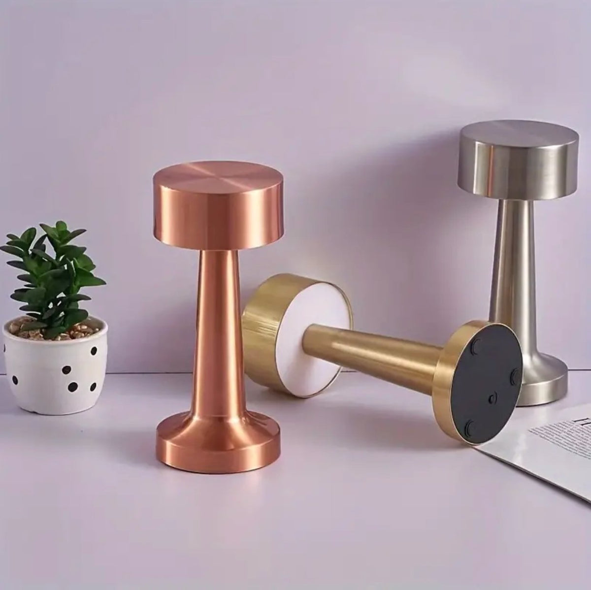 Elara Haus ModernArt Cordless Table Lamp - Dimmable LED, Touch Control & Rechargeable Lifestyle