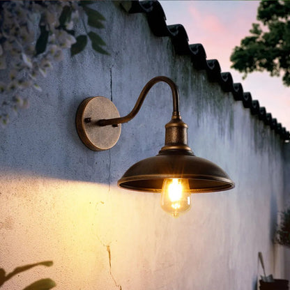Elara Haus Vintage Industrial Barn Light Sconce Back