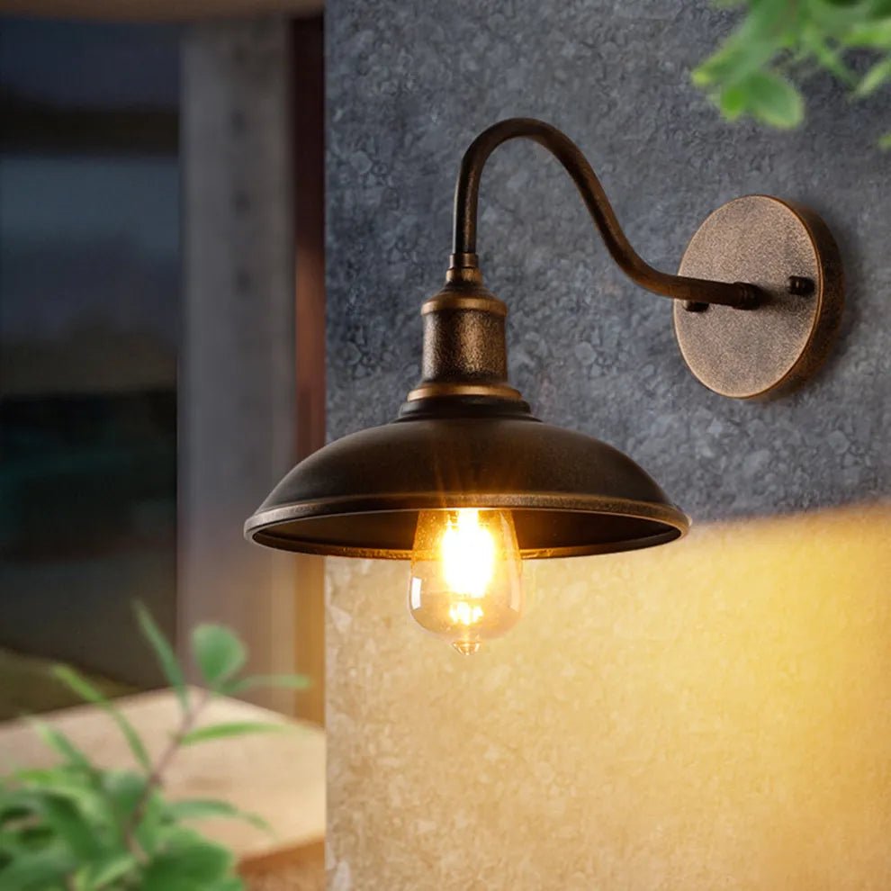 Elara Haus Vintage Industrial Barn Light Sconce Front