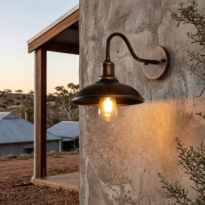 Elara Haus Vintage Industrial Barn Light Sconce Hero